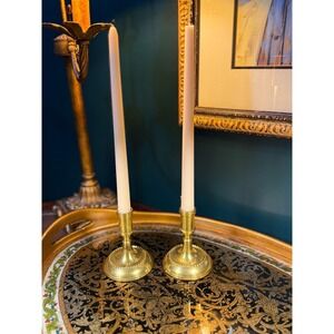 Vintage Brass Candlestick Holders, 4" Taper Candle Holders